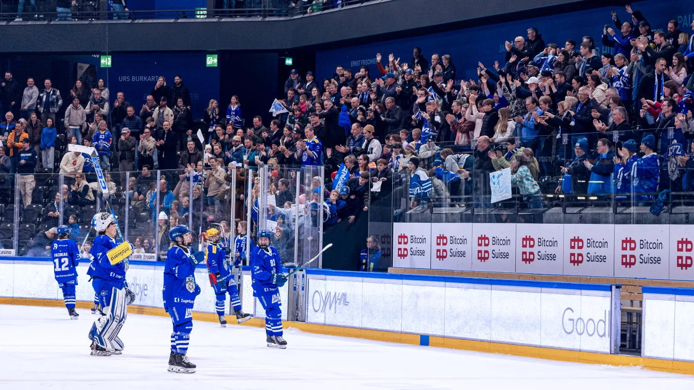 - 21.03.2026 - PostFinance Women's League, Playoff Final, Spiel 1, Eishockey, OYM hall, Zug: EV Zug - SC Bern . (Bild von Philipp Hegglin/ EV Zug Official)