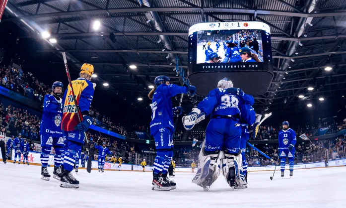 - 21.03.2026 - PostFinance Women's League, Playoff Final, Spiel 1, Eishockey, OYM hall, Zug: EV Zug - SC Bern . (Bild von Philipp Hegglin/ EV Zug Official)